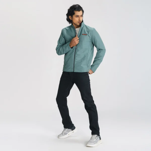 Men’s Quilting Green Jacket - Image 2